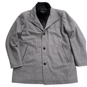 Vince Camuto Gray Wool Car Coat Men’s XXL Classic Winter Office Business Casual